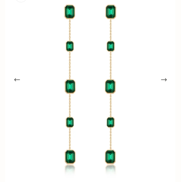 Ettika Iconic Crystal Dangle Earrings - Picture 2 of 3